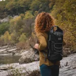 Črn vodotesni nahrbtnik za SUP, kajak, surf in kanu - Zulupack® Indy 20L