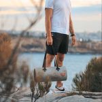 Kompaktna vodoodporna torba za šport in potovanja – Zulupack® Yoggy 16L IP65 siva/camel