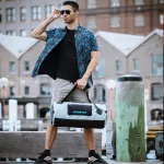 Vodoodporna torba za šport in potovanja – Zulupack® Fit 32L siva/modra