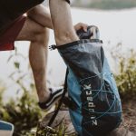 Vodoodporni nahrbtnik, zložljiv 12 L – modra, IP66, za pohodništvo, SUP in kajak – Zulupack® Quokka