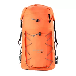 Vodotesni nahrbtnik 25L – IP67, vzdržljiv, ergonomski, za pohodništvo, izlete, vodne športe, oranžen – Zulupack® Triton