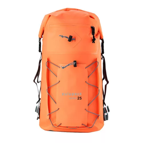 Vodotesni nahrbtnik 25L – IP67, vzdržljiv, ergonomski, za pohodništvo, izlete, vodne športe, oranžen – Zulupack® Triton