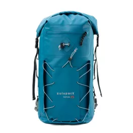 Vodotesni nahrbtnik Zulupack® Triton 25L moder – IP67, vzdržljiv in ergonomski za pohodništvo in vodne športe