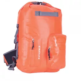 Oranžni vodotesni nahrbtnik za večdnevne pohode in vodne športe – Zulupack® Nomad 35L IP67