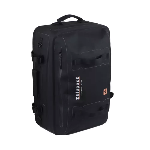 Vodoodporna potovalna torba Zulupack® Antipode 45L Cordura® IP63 – črna – za potovanja in pohodništvo