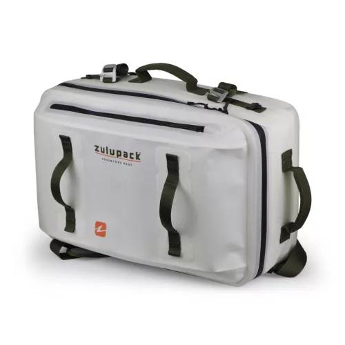 Vodoodporna potovalna torba Zulupack® Antipode 45L Cordura® IP63 – bela – praktična torba za potovanja
