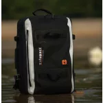 Vodoodporna potovalna torba Zulupack® Antipode 45L Cordura® IP63 – črna/bela – elegantna in praktična za vsako potovanje